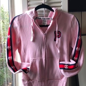 PINK hoodie varsity style